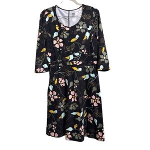 Title Nine Sz Md Dream Dress 3/4 Sleeve Active Stretch